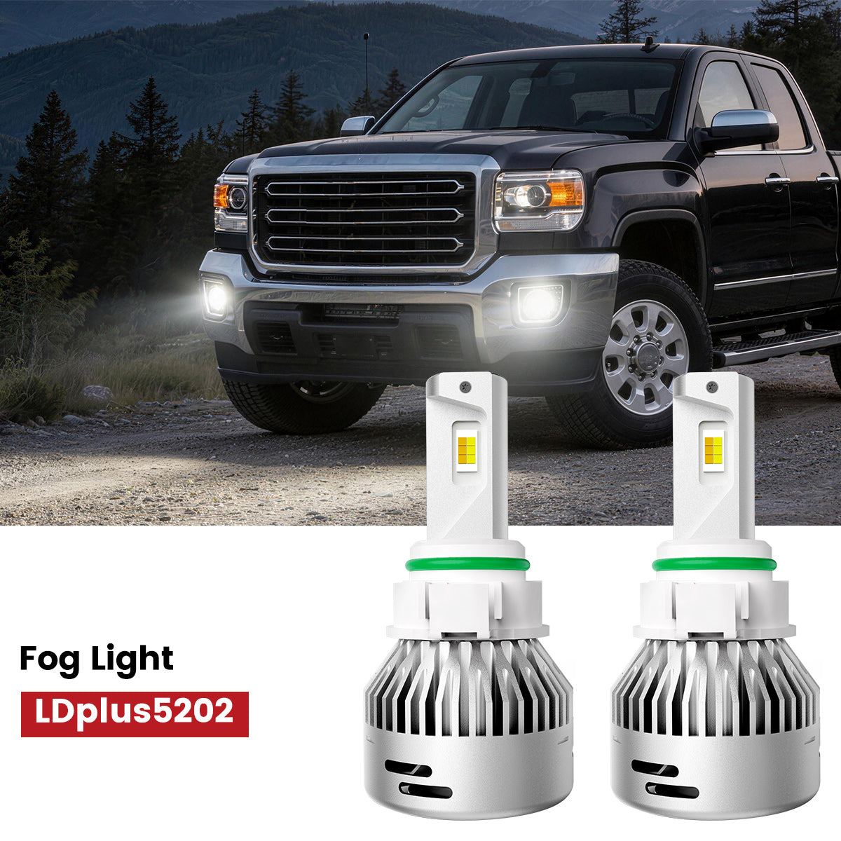 Lasfit 5202 led fog lights fit for 2015 GMC Sierra 2500HD 3500HD