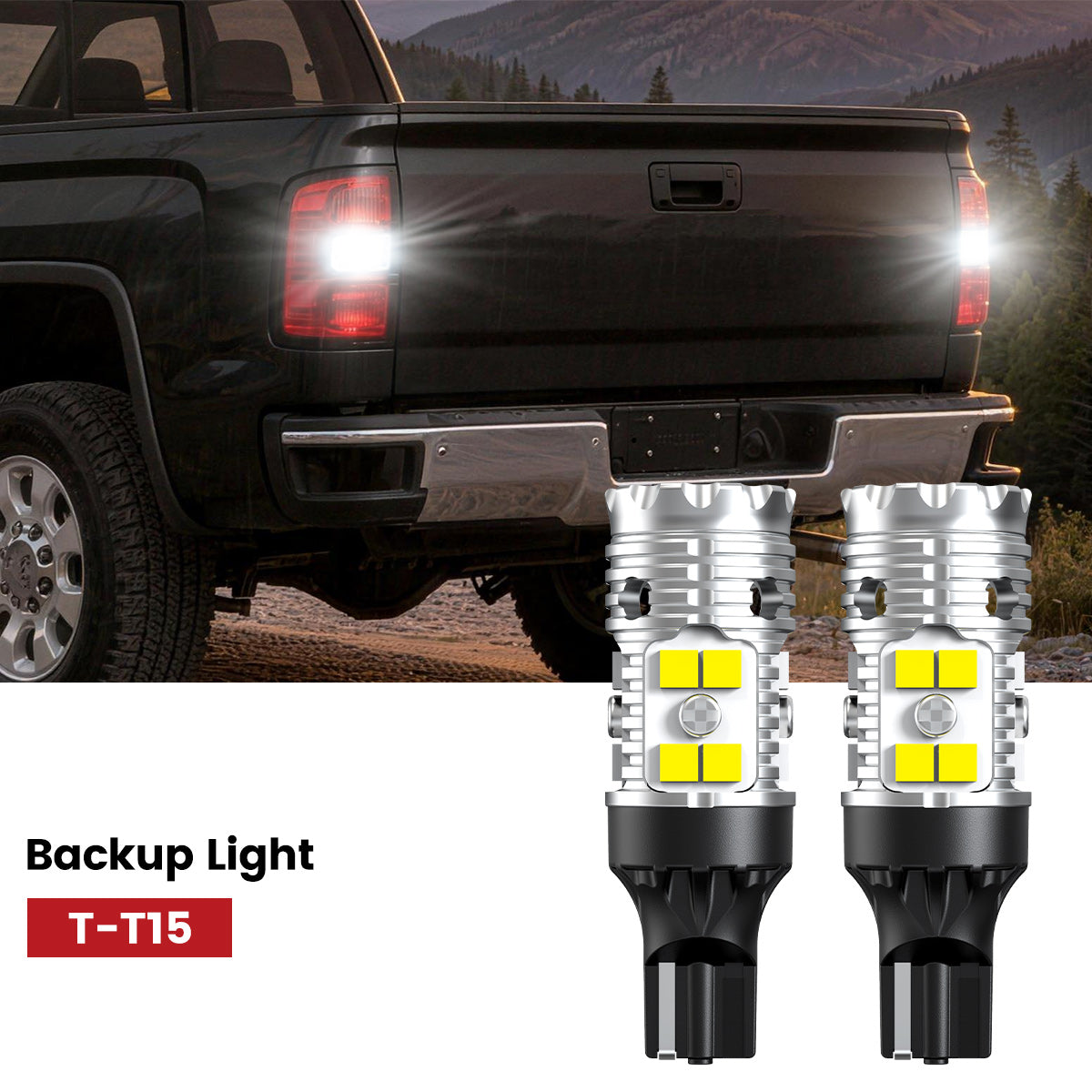 Lasfit 921 led backup light fit for 2015 GMC Sierra 2500HD 3500HD