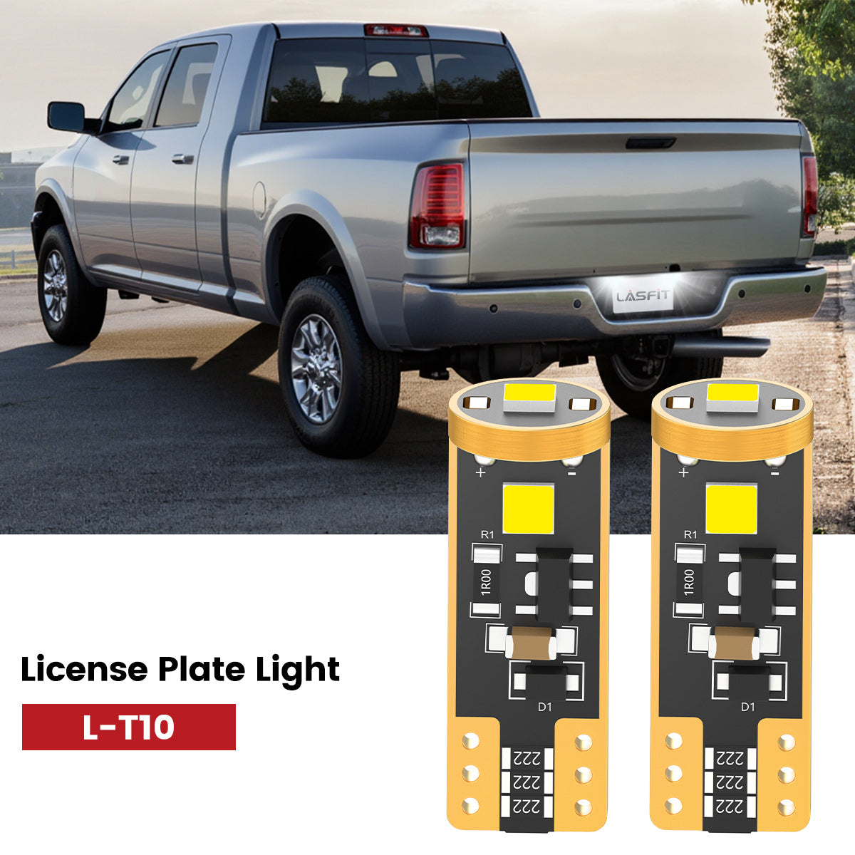 Lasfit 168 led licnese plate lights fit for 2016-2018 Ram 2500/3500