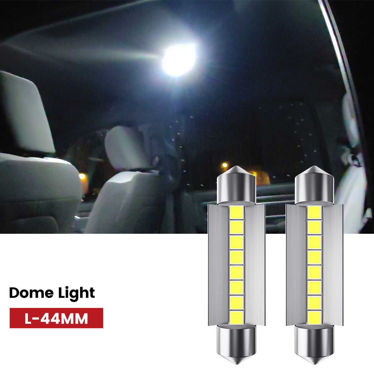 Lasfit 44MM led dome lights fit for 2016-2018 Ram 2500/3500