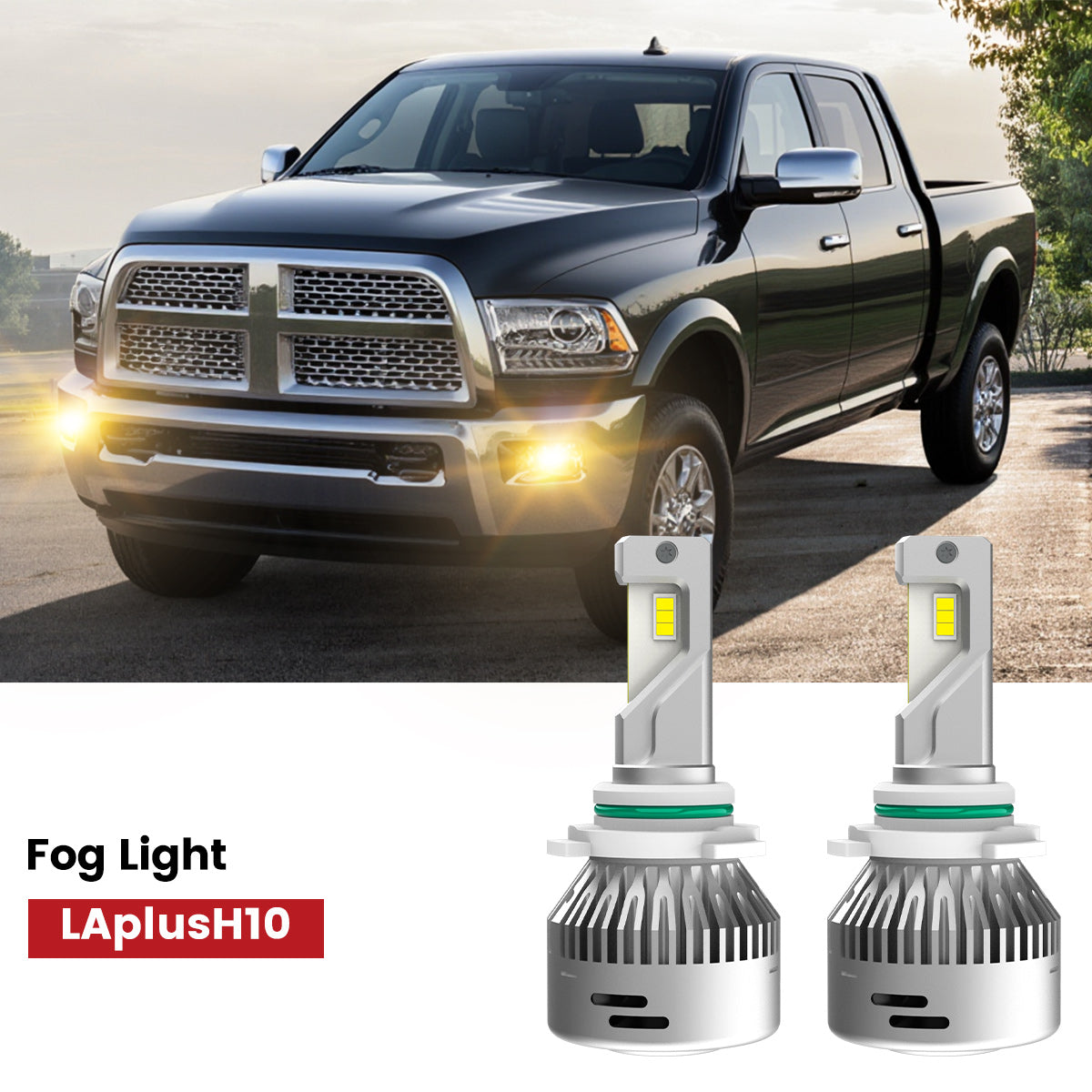 Lasfit H10 led fog lights fit for 2016-2018 Ram 2500/3500