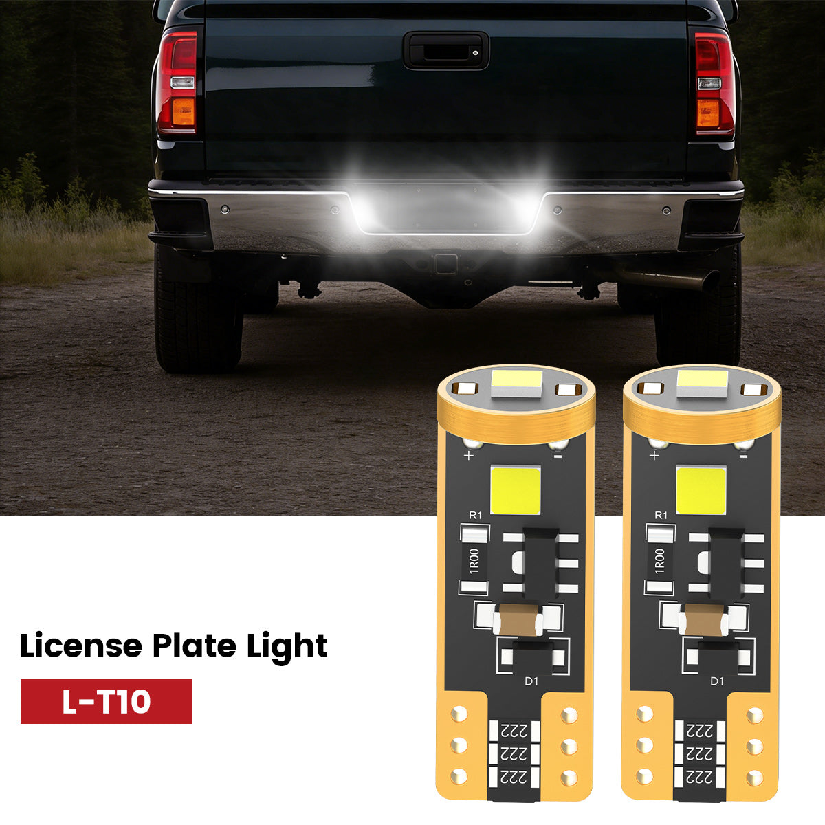 Lasfit 168 led license plate light fit for 2016-2019 GMC Sierra 2500HD 3500HD