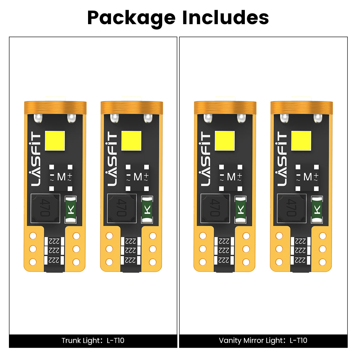 Lasfit combo package led bulbs for 2016-2019 Lexus RX