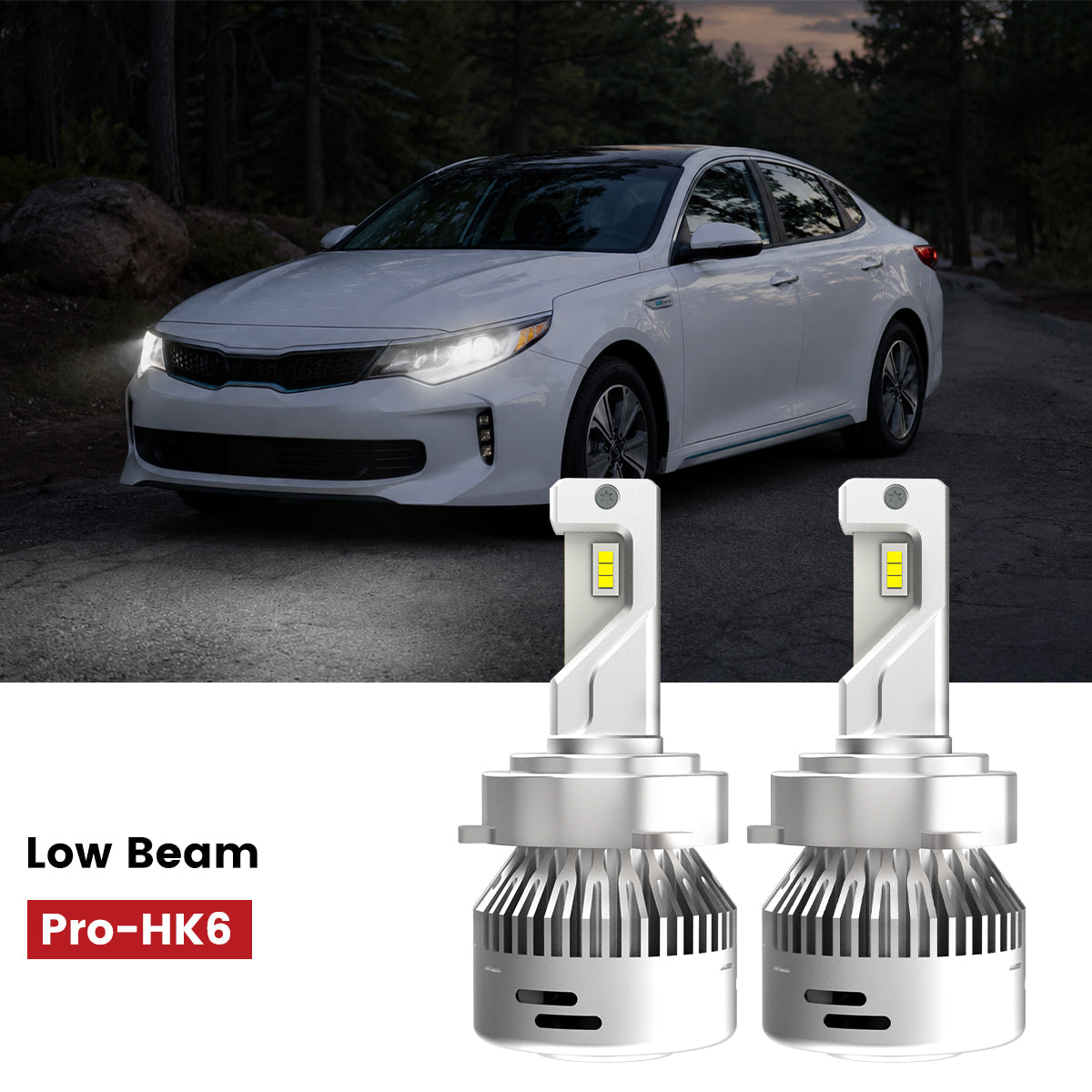 Lasfit H7 led low beam fit for 2016-2020 Kia Optima Hybrid