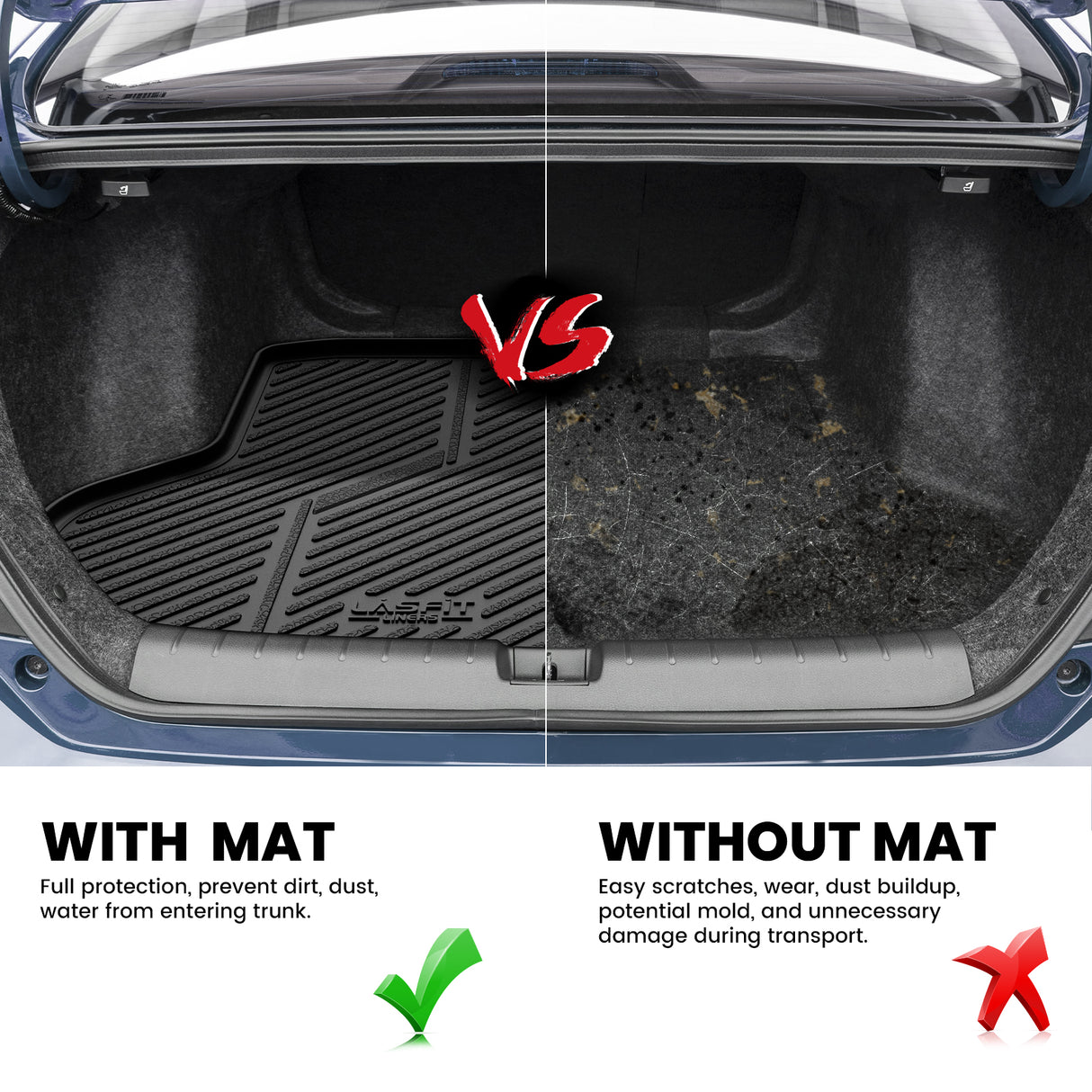 Fit for 2016-2021 Honda Civic Custom Floor Mats / Cargo Mat