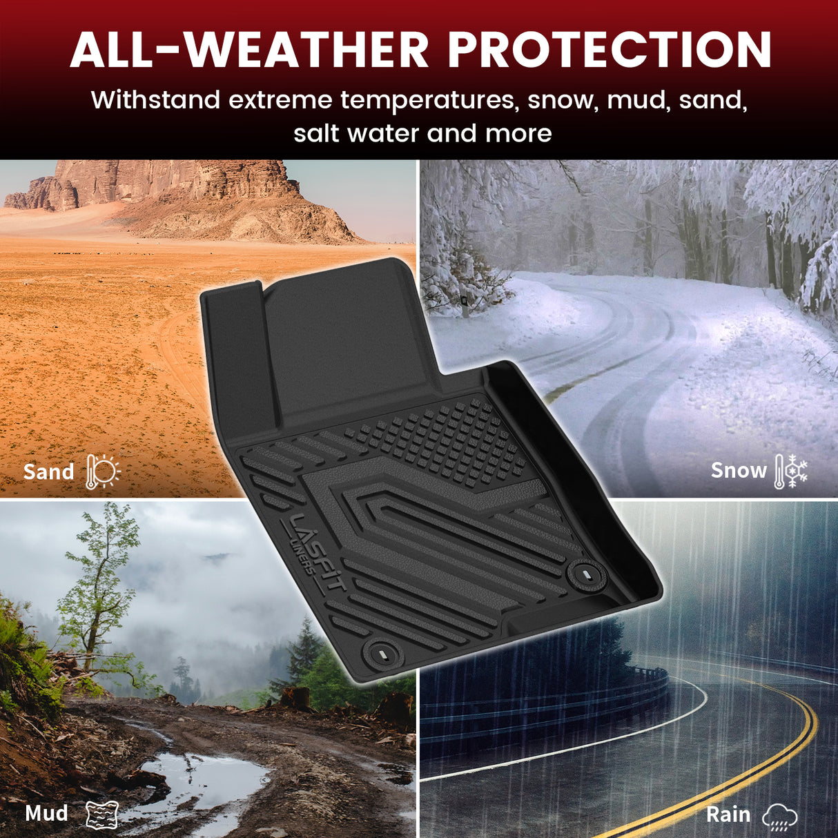 2016-2020 Kia Optima All-weather Floor Mats & Cargo Mat