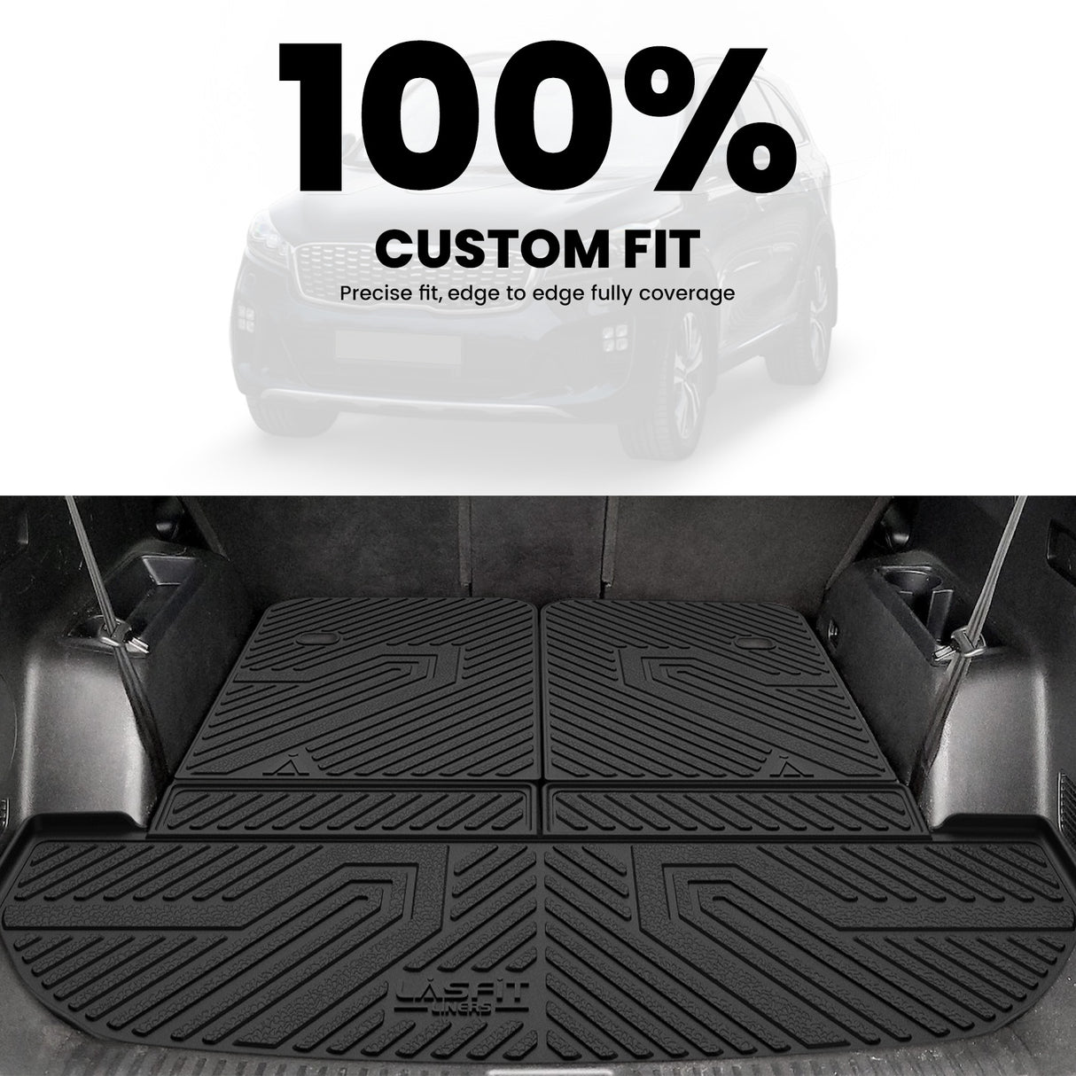 Fit for 2016-2020 Kia Sorento Floor Mats or Backseat & Cargo Mat, Fit 7 Seats Only