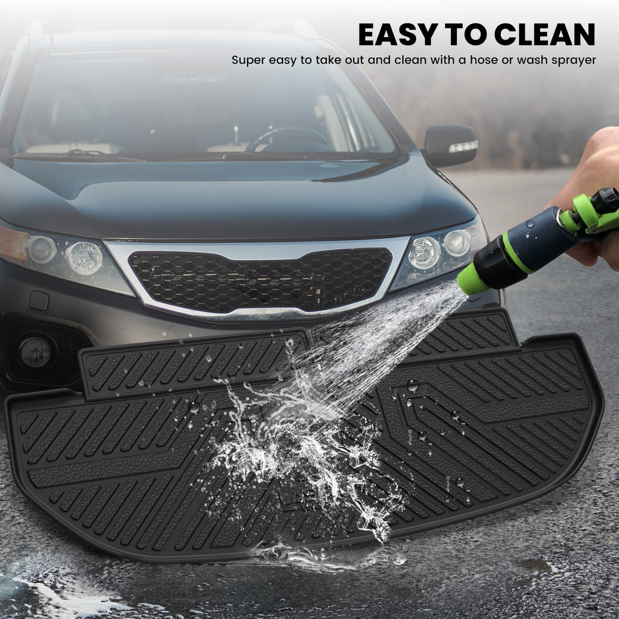 Fit for 2016-2020 Kia Sorento Floor Mats or Seatback & Cargo Mats, Fit 7 Seats Only