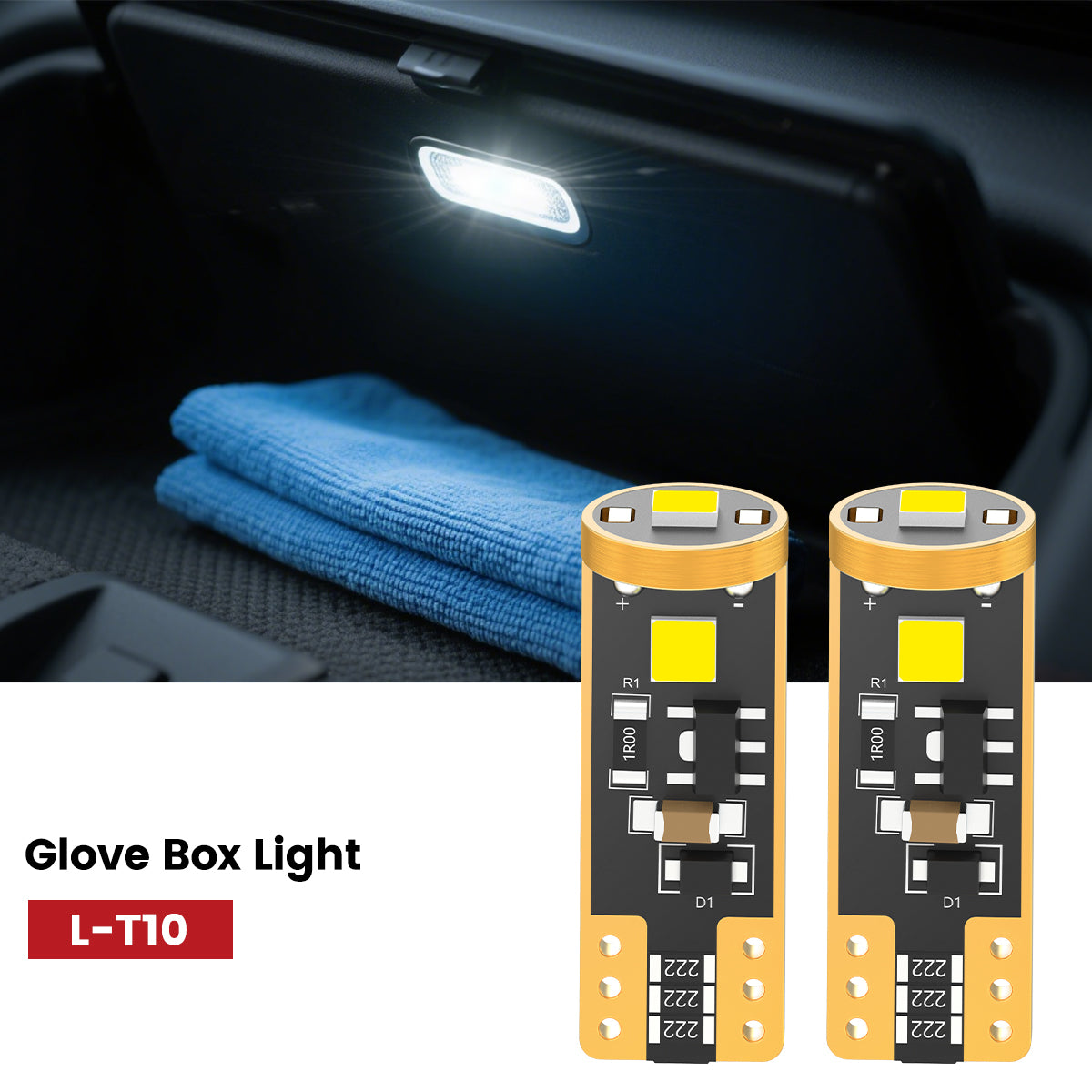 Lasfit 168 led glove box lights for 2016-2021 Honda Civic