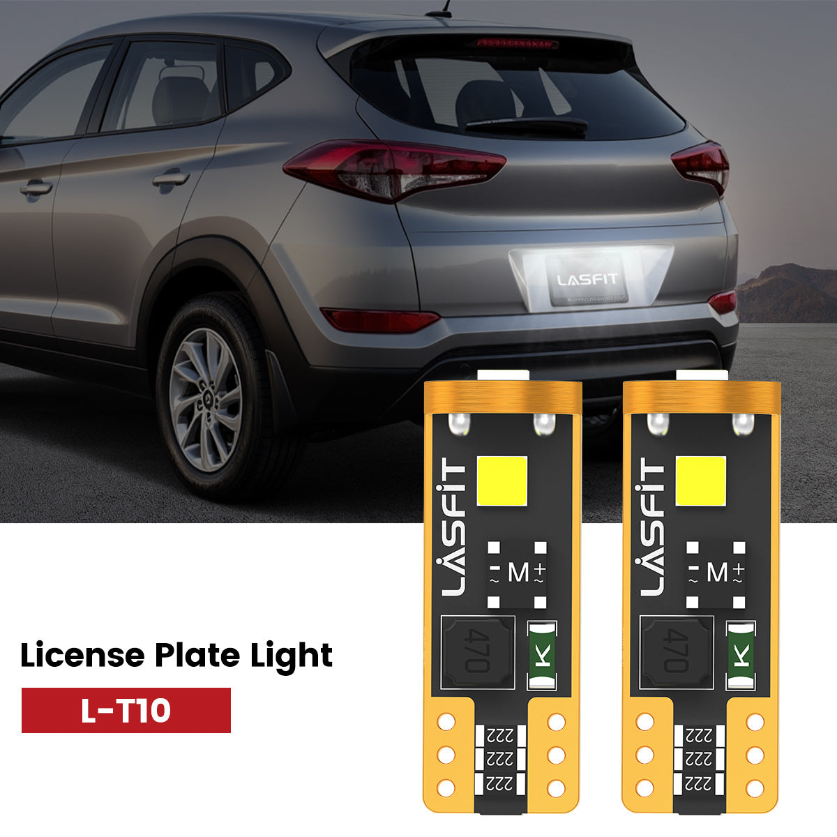 Lasfit 168 led license plate light fit for 2016-2021 Hyundai Tucson