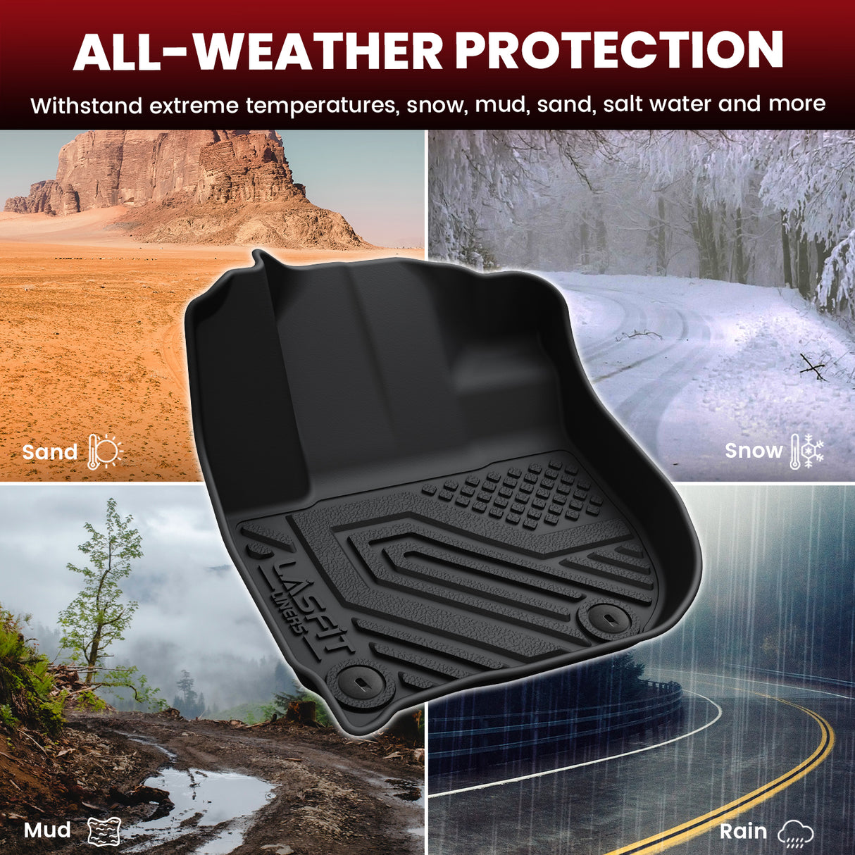 2016-2022 Honda HR-V Floor Mats & Cargo Mat FWD All Weather Protection