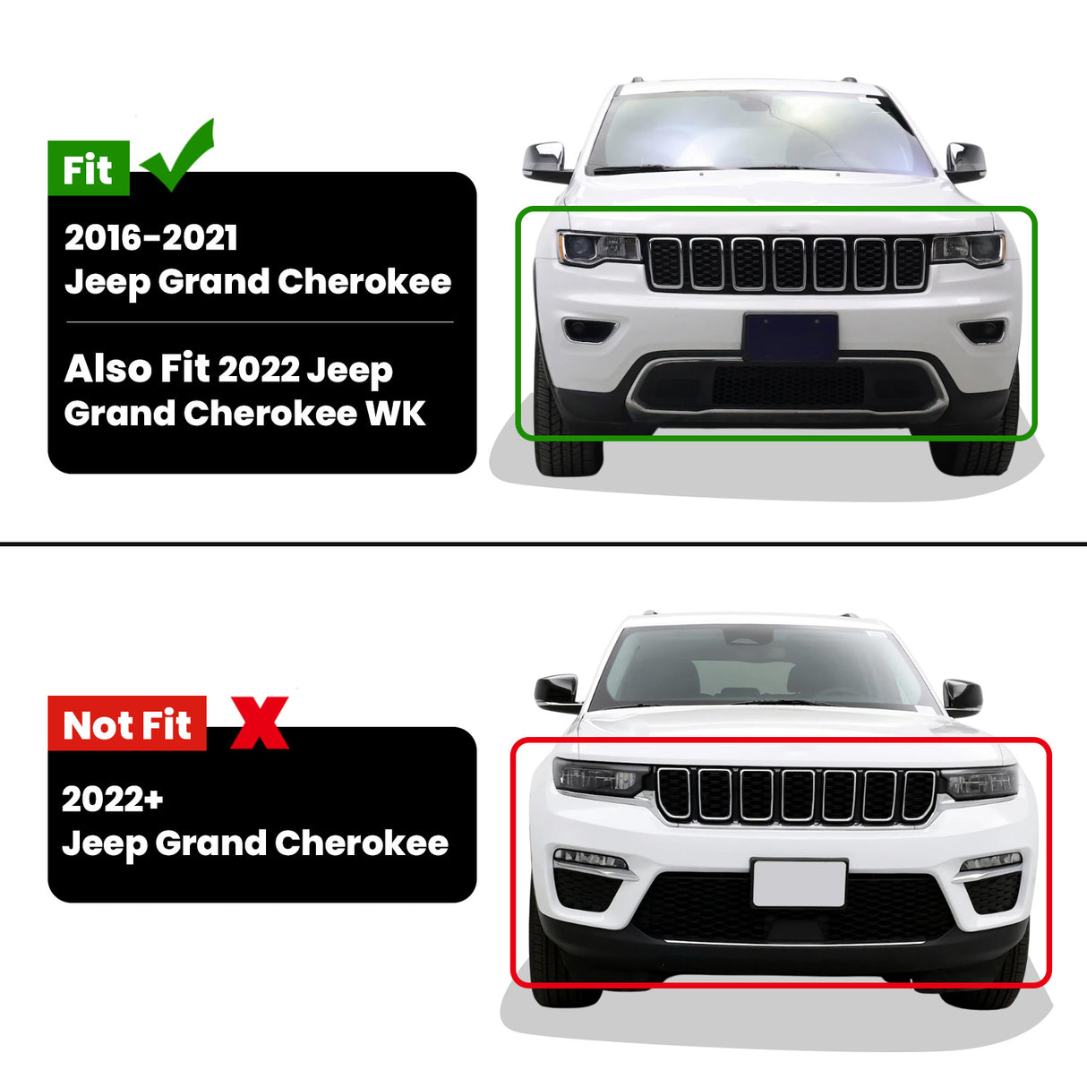 Fit for 2016-2022 Jeep Grand Cherokee WK Floor Mats / Cargo Mat / Seatback Mat