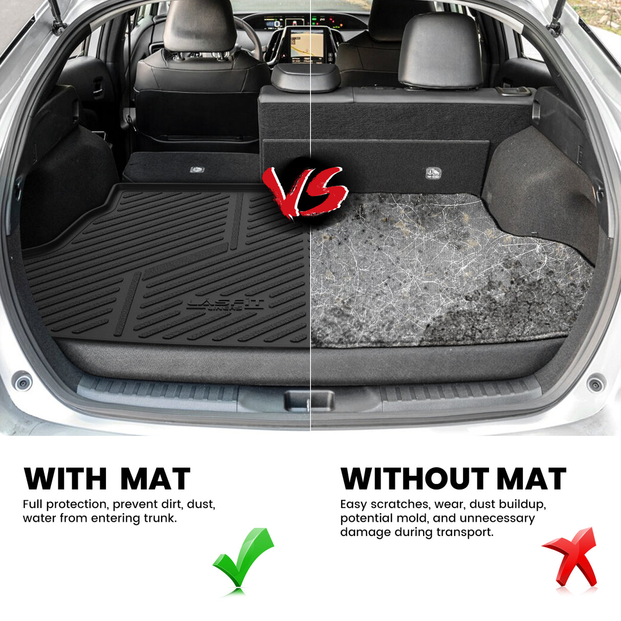 2016-2022 Toyota Prius Cargo Mat Contrast