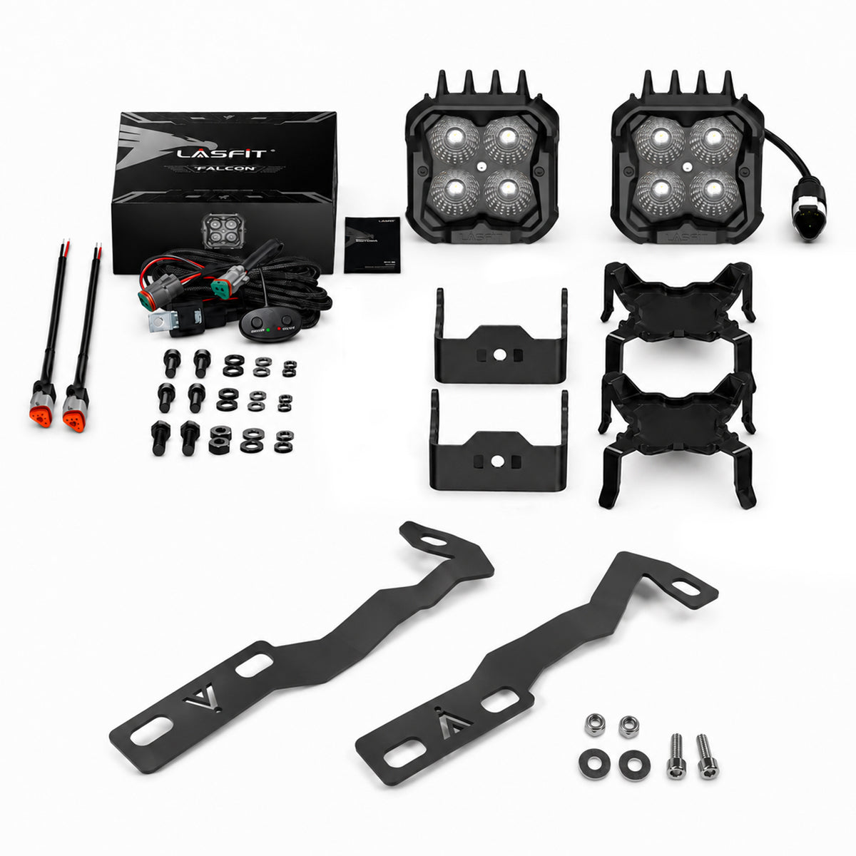 2016-2023 Toyota Tacoma 1500 3 inch white flood ditch light package