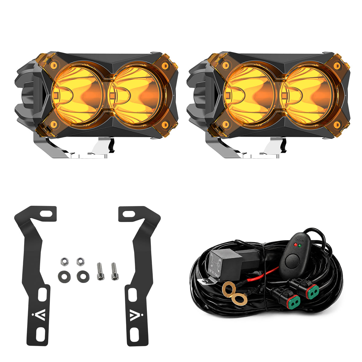 2016-2023 Toyota Tacoma 1500 4.8 inch amber spot ditch light