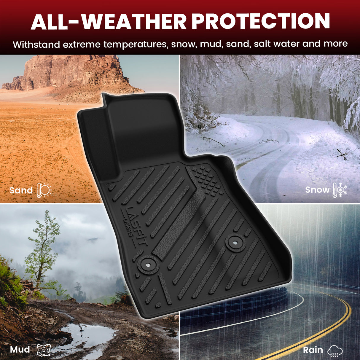 2016-2024 Chevrolet Camaro Floor Mats All Weather