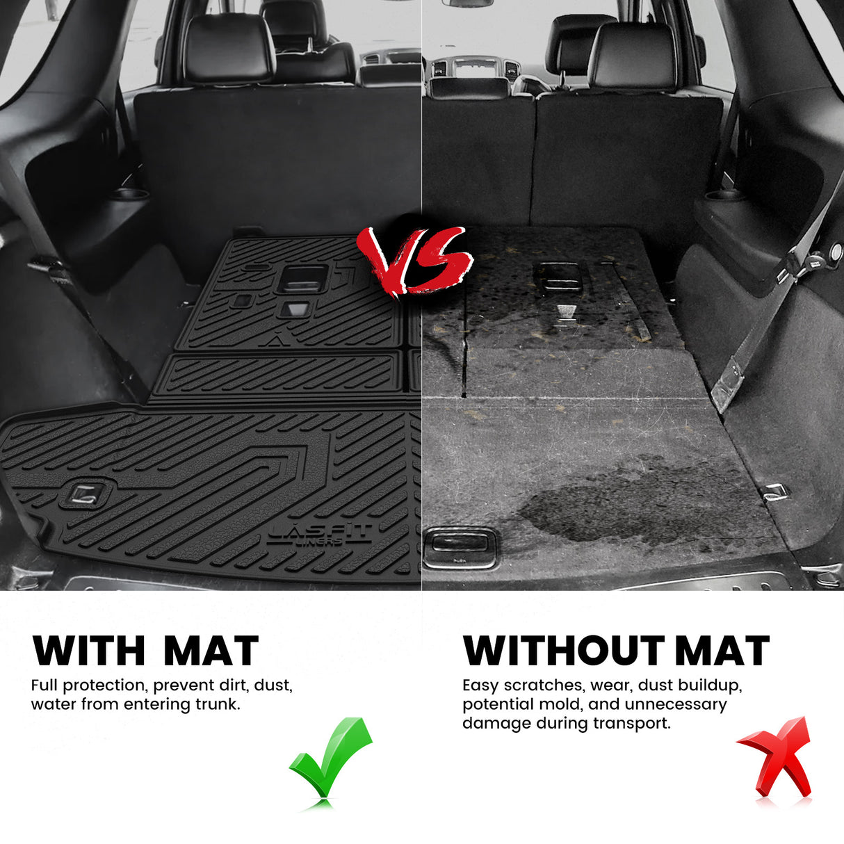 Fit for 2011-2015 Dodge Durango Floor Mats or Cargo & Seatback Mats