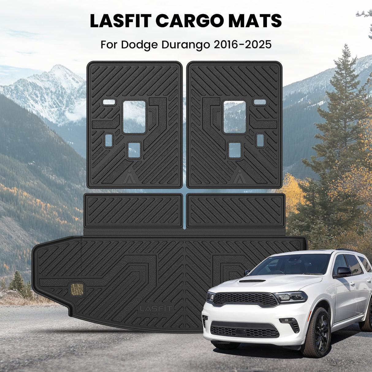 Fit for 2016-2026 Dodge Durango Floor Mats / Cargo & Seatback Mats