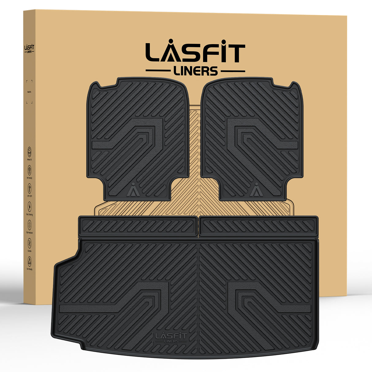 Fit for 2016-2026 Volvo XC90 Floor Mats / Cargo & Seatback Mat