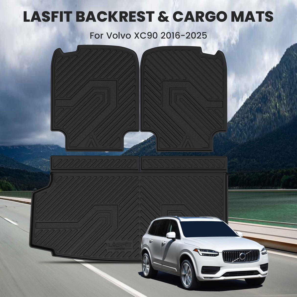 Fit for 2016-2026 Volvo XC90 Floor Mats / Cargo & Seatback Mat