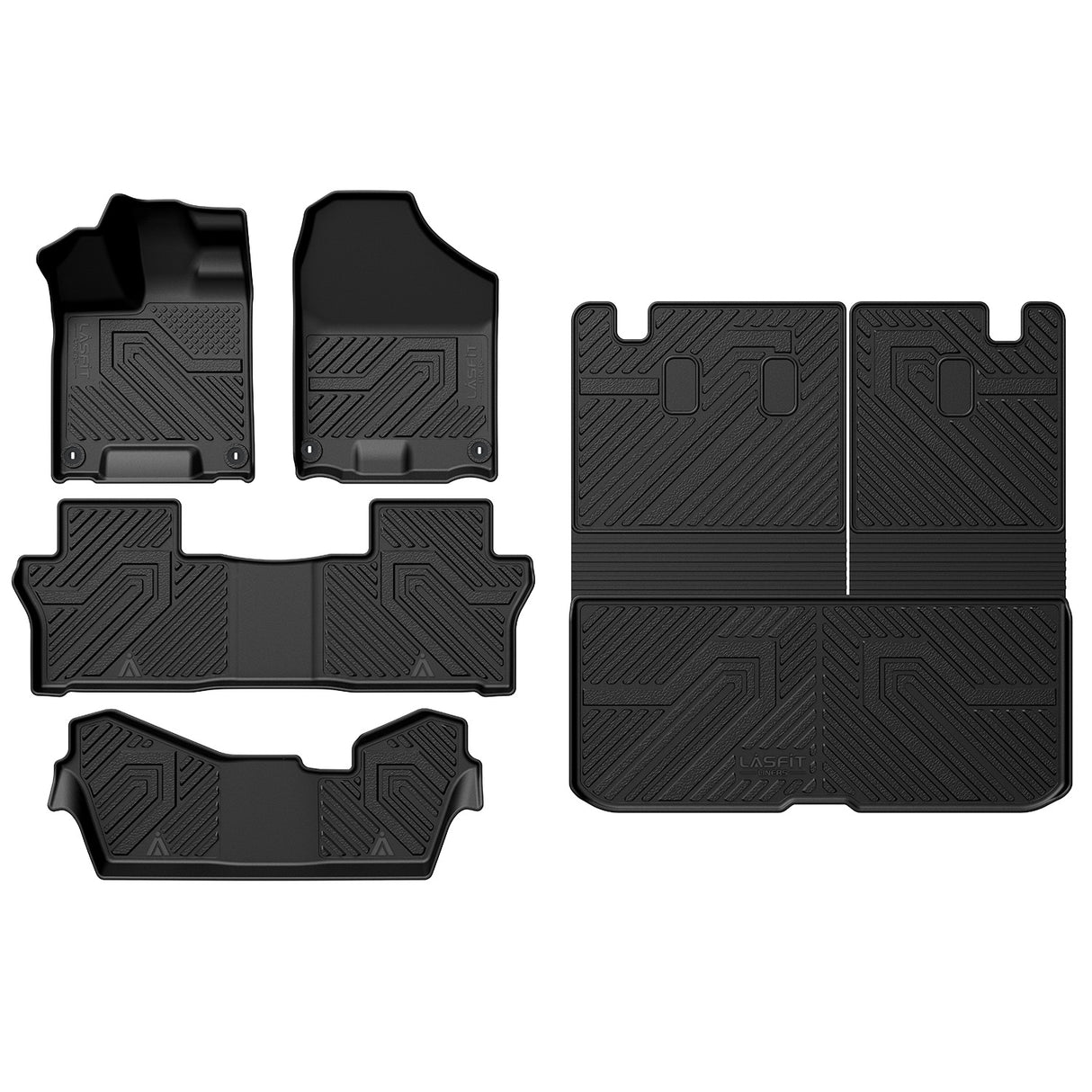 Fit for 2016-2022 Honda Pilot Floor Mats / Cargo / Seatback Mat, Cargo Mat Fit in Highest Position Only