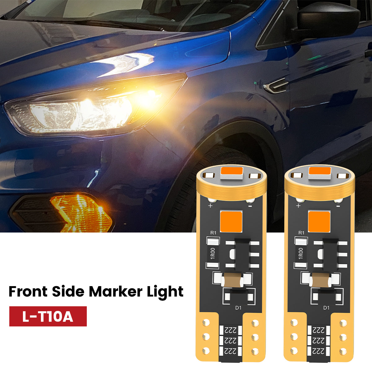 Lasfit 168 led front side marker lights fit for 2017-2018 Ford Escape