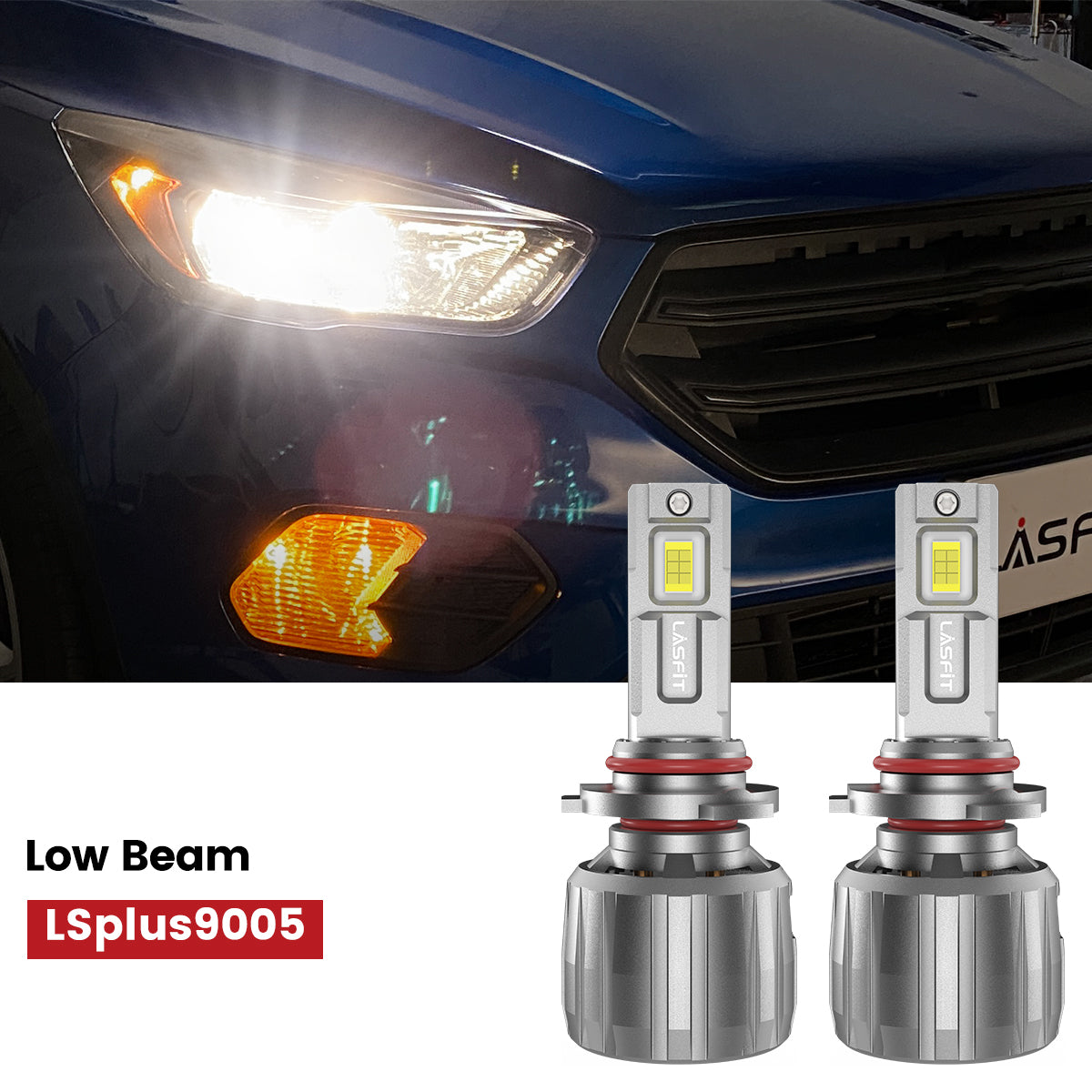 Lasfit 9005 led low beam bulbs fit for 2017-2018 Ford Escape