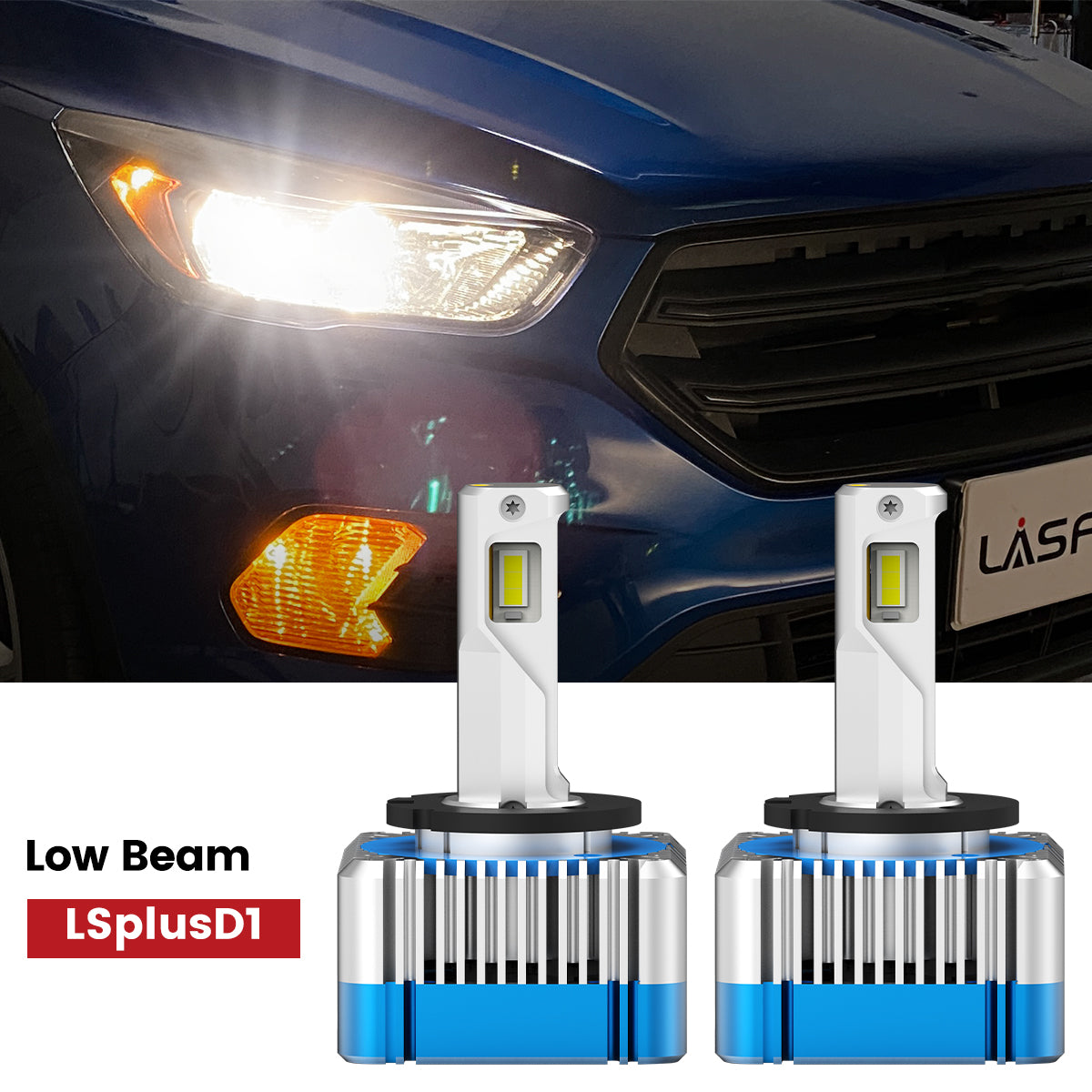 Lasfit D1 led low beam bulbs fit for 2017-2018 Ford Escape