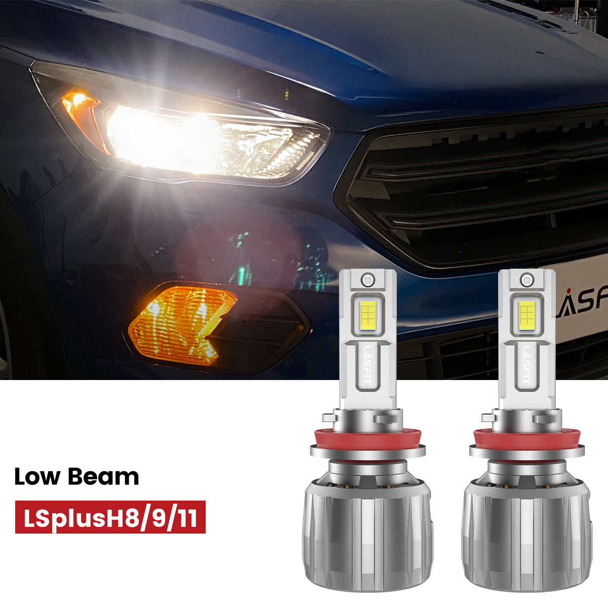 Lasfit H11 led low beam bulbs fit for 2017-2018 Ford Escape