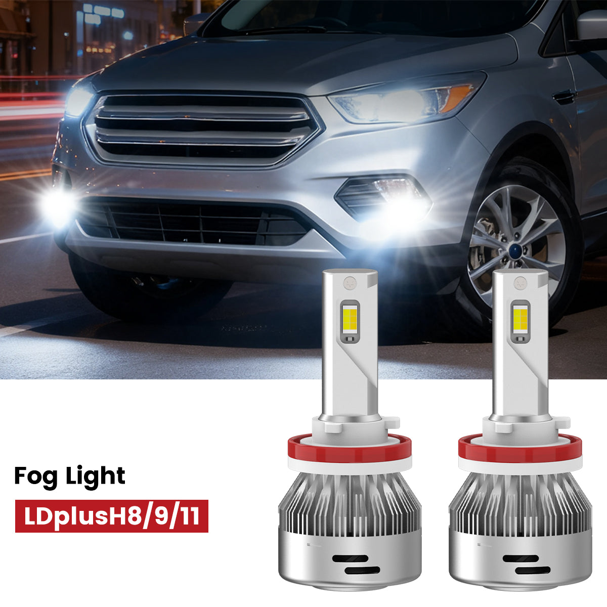 Lasfit H16 led fog lights fit for 2017-2018 Ford Escape