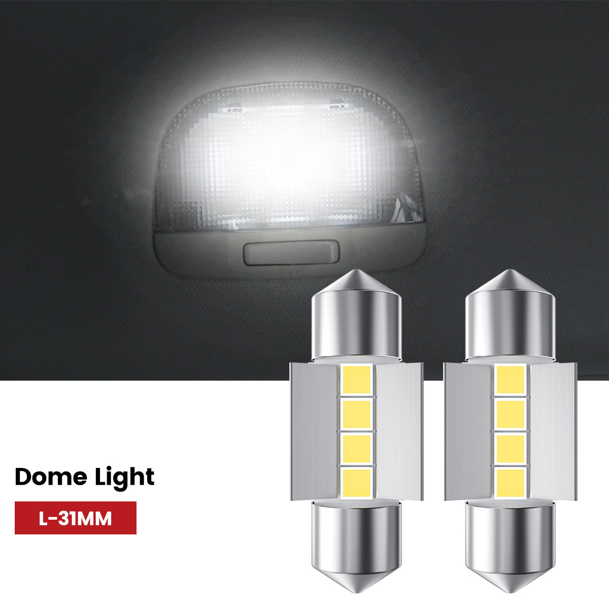 Lasfit 31MM led dome light fit for 2017-2018 Subaru Forester