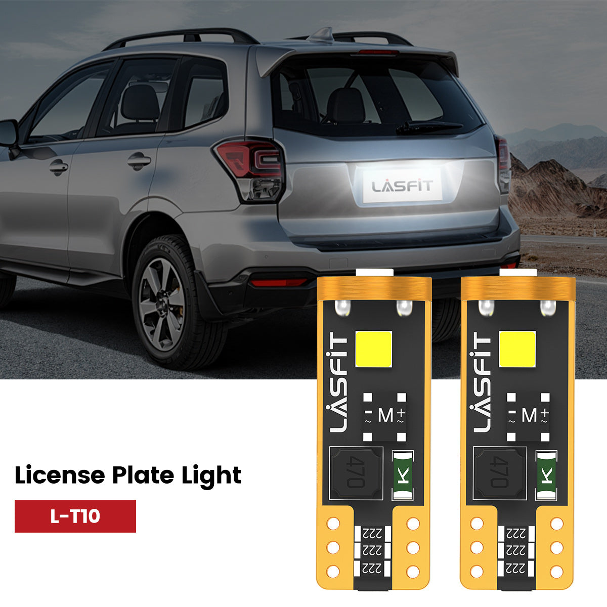 Lasfit 168 led license plate light fit for 2017-2018 Subaru Forester