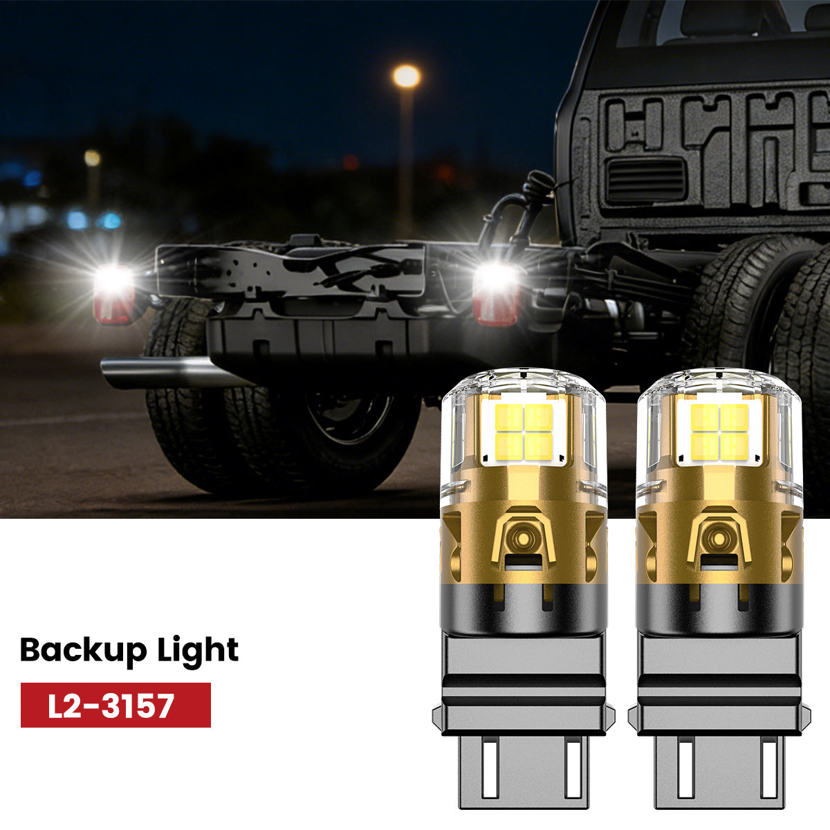 Lasfit 3157 led backup light fit for 2017-2019 Ford Chassis Cab F-350/450/550