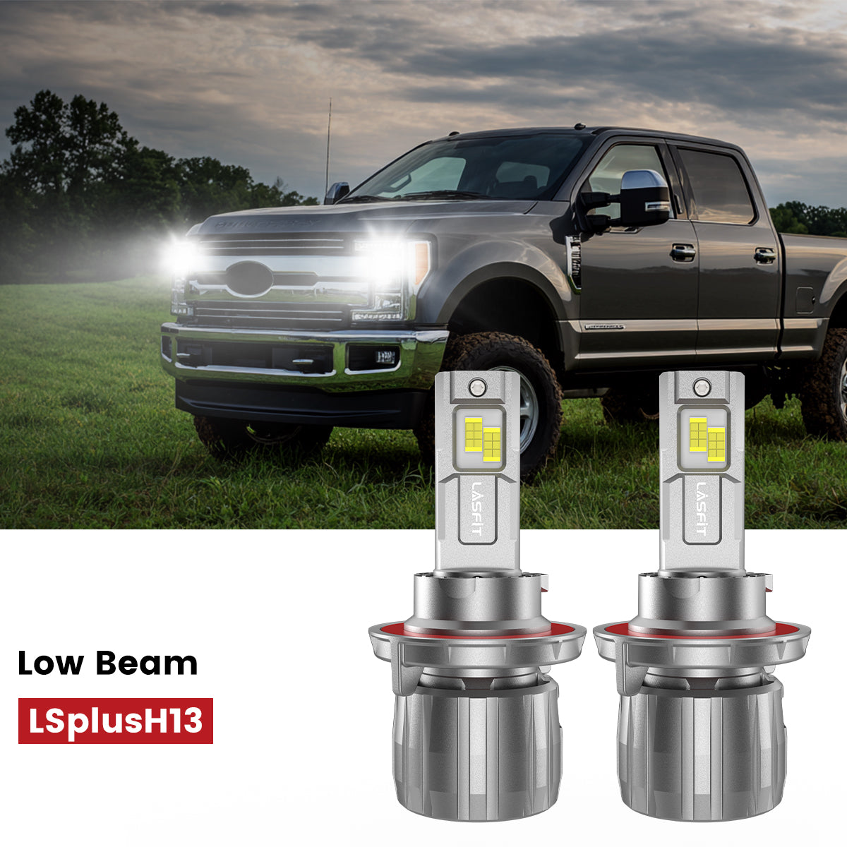 Lasfit LSplus H13 led bulbs fit for 2017-2019 Ford F-250 F-350