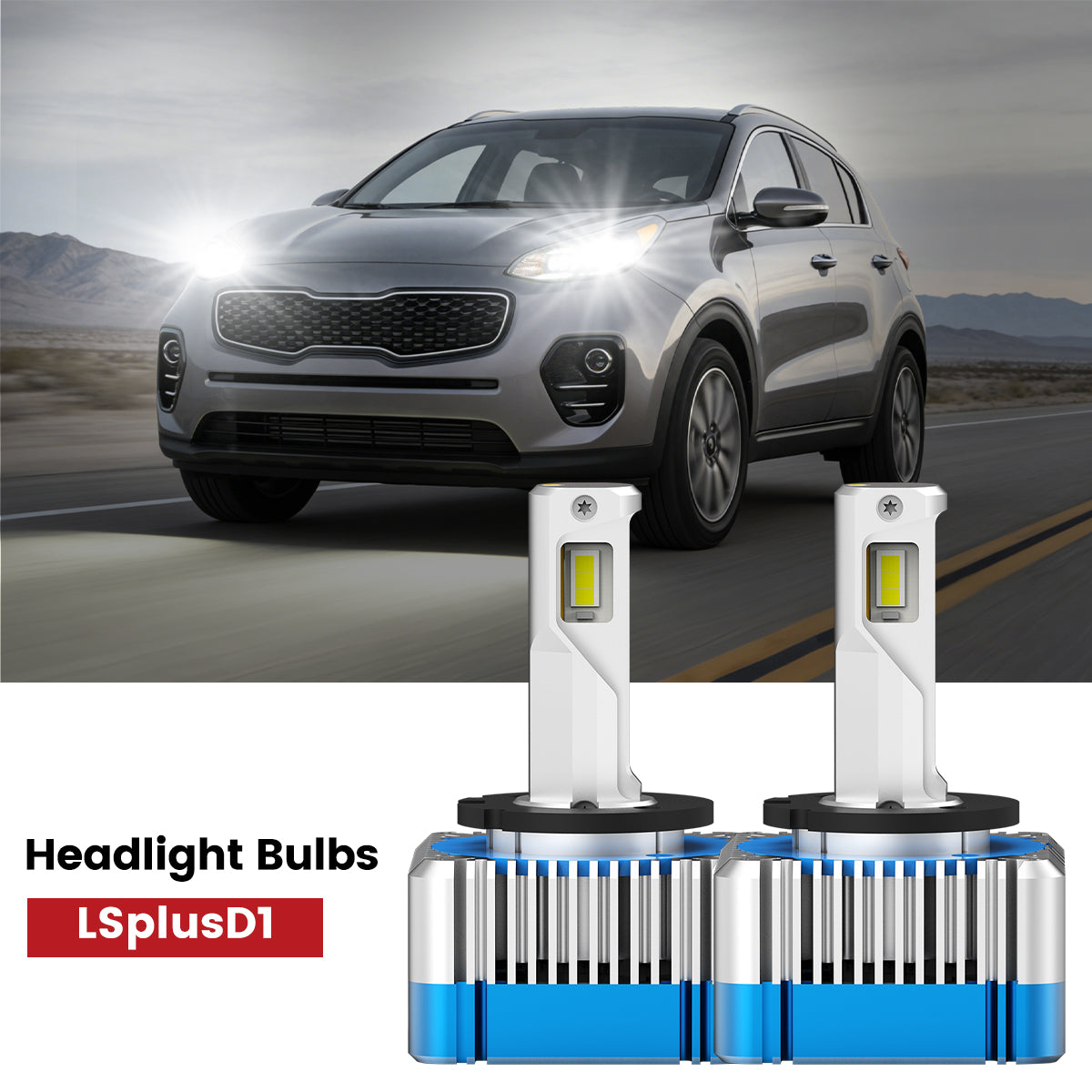 Lasfit D1 led headlight bulbs fit for 2017-2019 Kia Sportage
