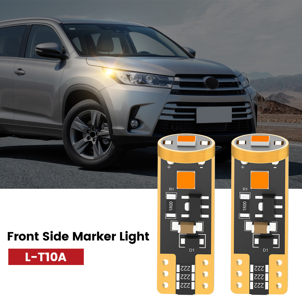 Lasfit 168 led front side marker light fit for 2017-2019 Toyota Highlander