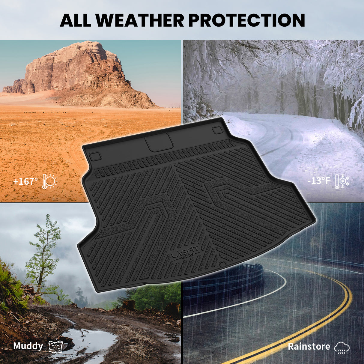 2017-2021 Honda Civic Hatchback Cargo Mat All Weather Protection