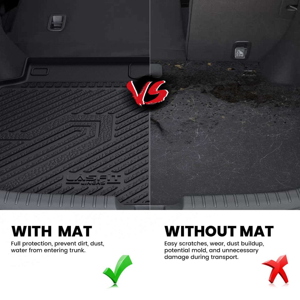 2017-2021 Honda Civic Hatchback Cargo Mat Compare