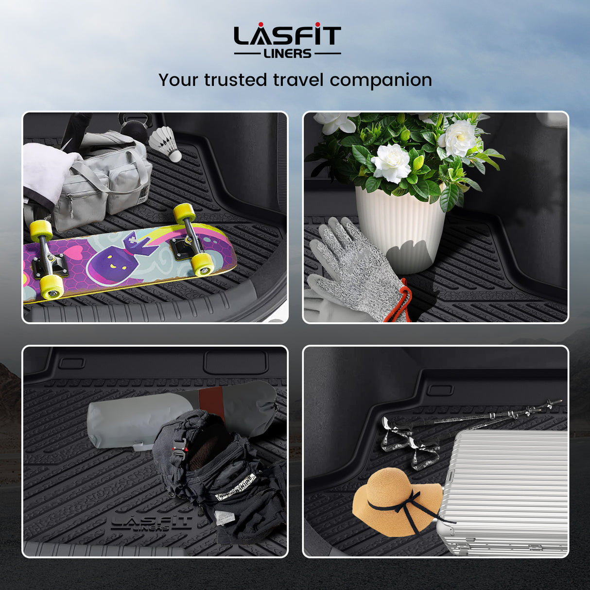 2017-2021 Honda Civic Hatchback Cargo Mat Scene