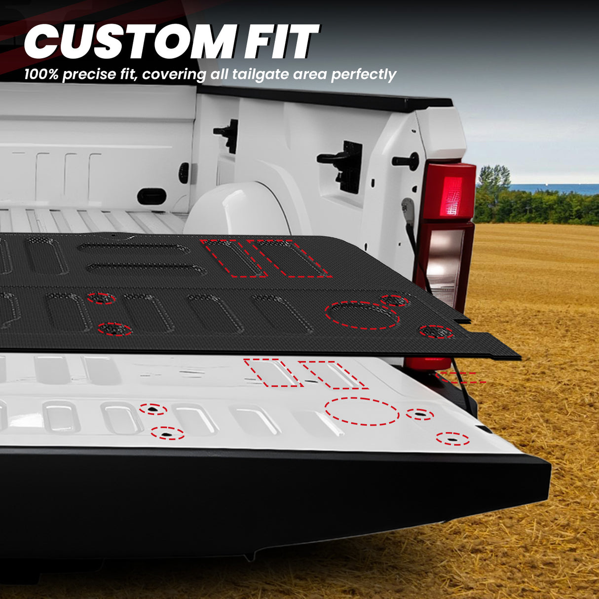 Fit for 2017-2026 Ford F-250 F-350 F-450 F-550 Super Duty Bed Mat or Tailgate Mat