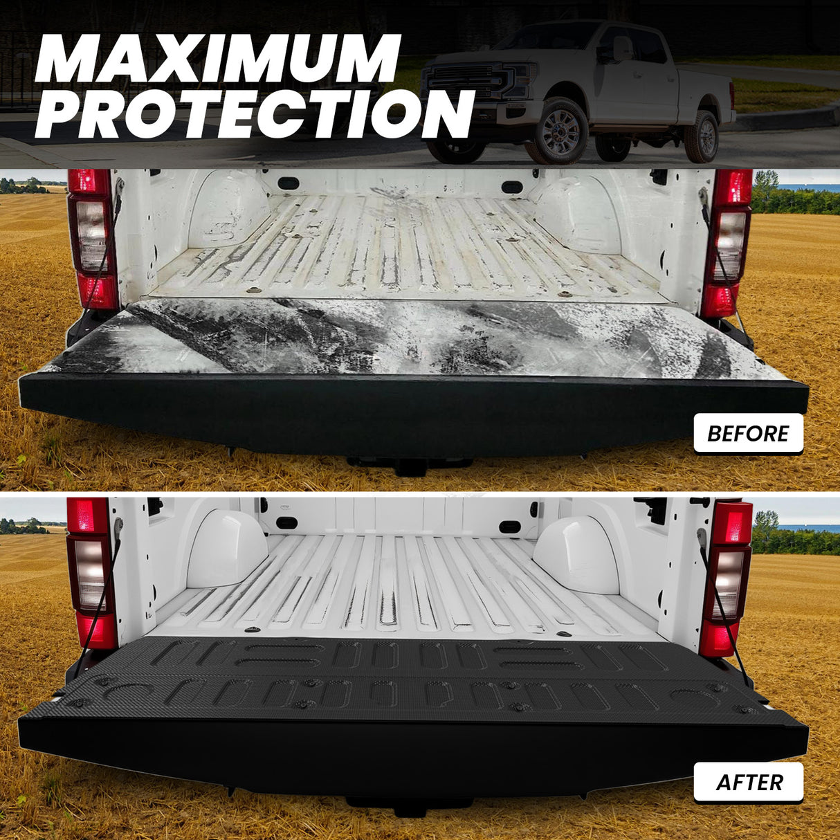 Fit for 2017-2026 Ford F-250 F-350 F-450 F-550 Super Duty Bed Mat or Tailgate Mat