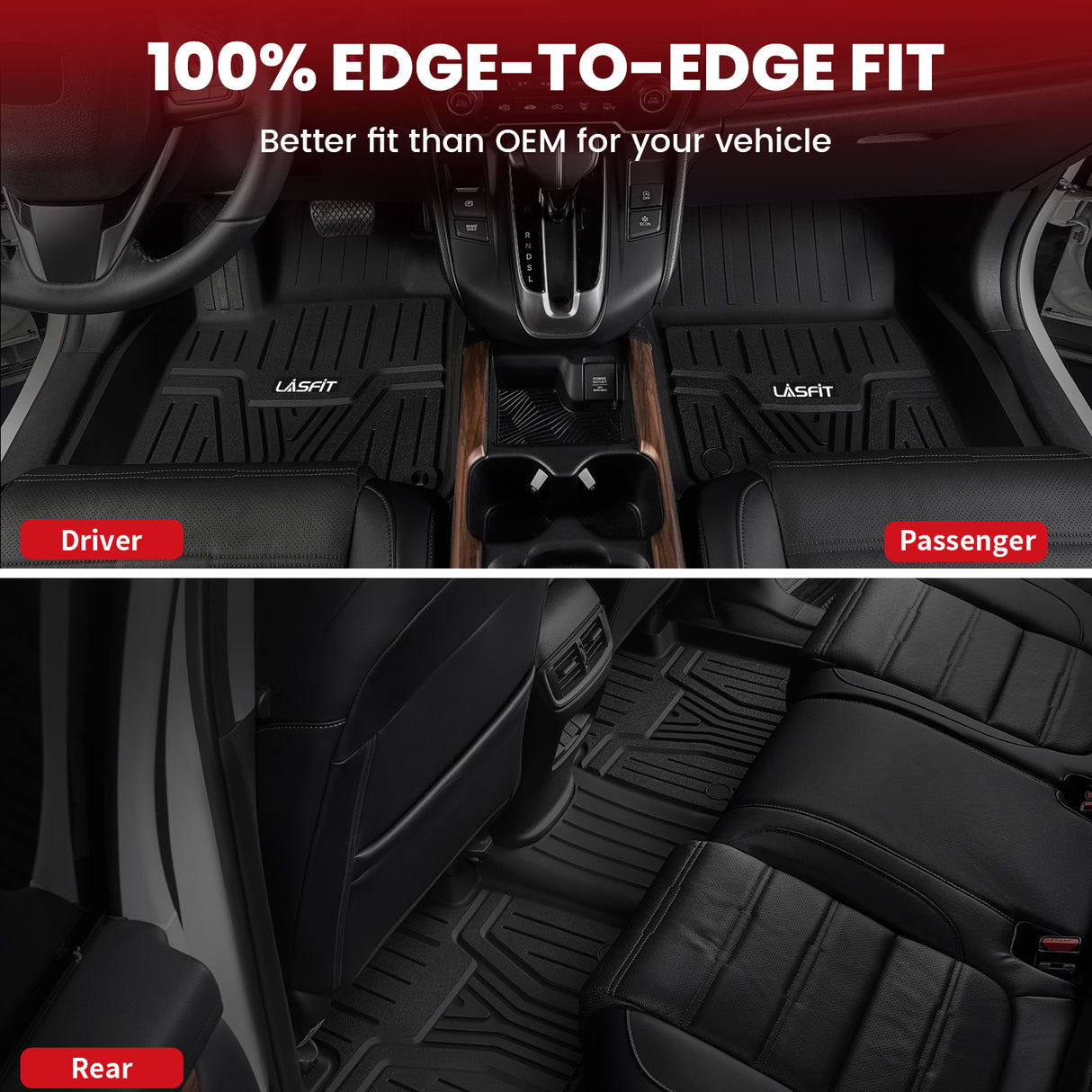 2017-2022 Honda CR-V Custom Floor Mats Cargo Mat Edge to Edge Fit