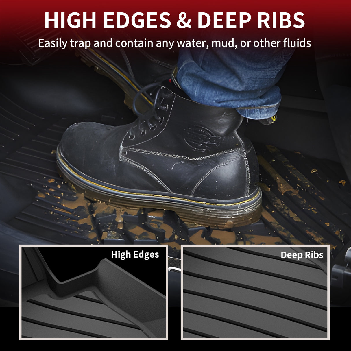 Fit for 2017-2023 BMW 5 Series Floor Mats or Cargo Mat, for 530e 530i 540i 540d m550i, Not Fit GT