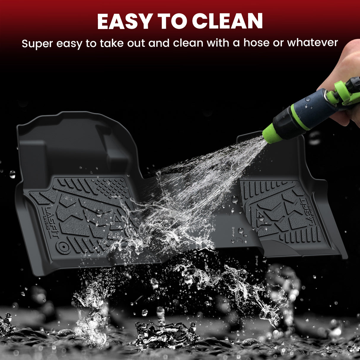 2017-2026 Ford Super Duty Floor Mats Easy to Clean