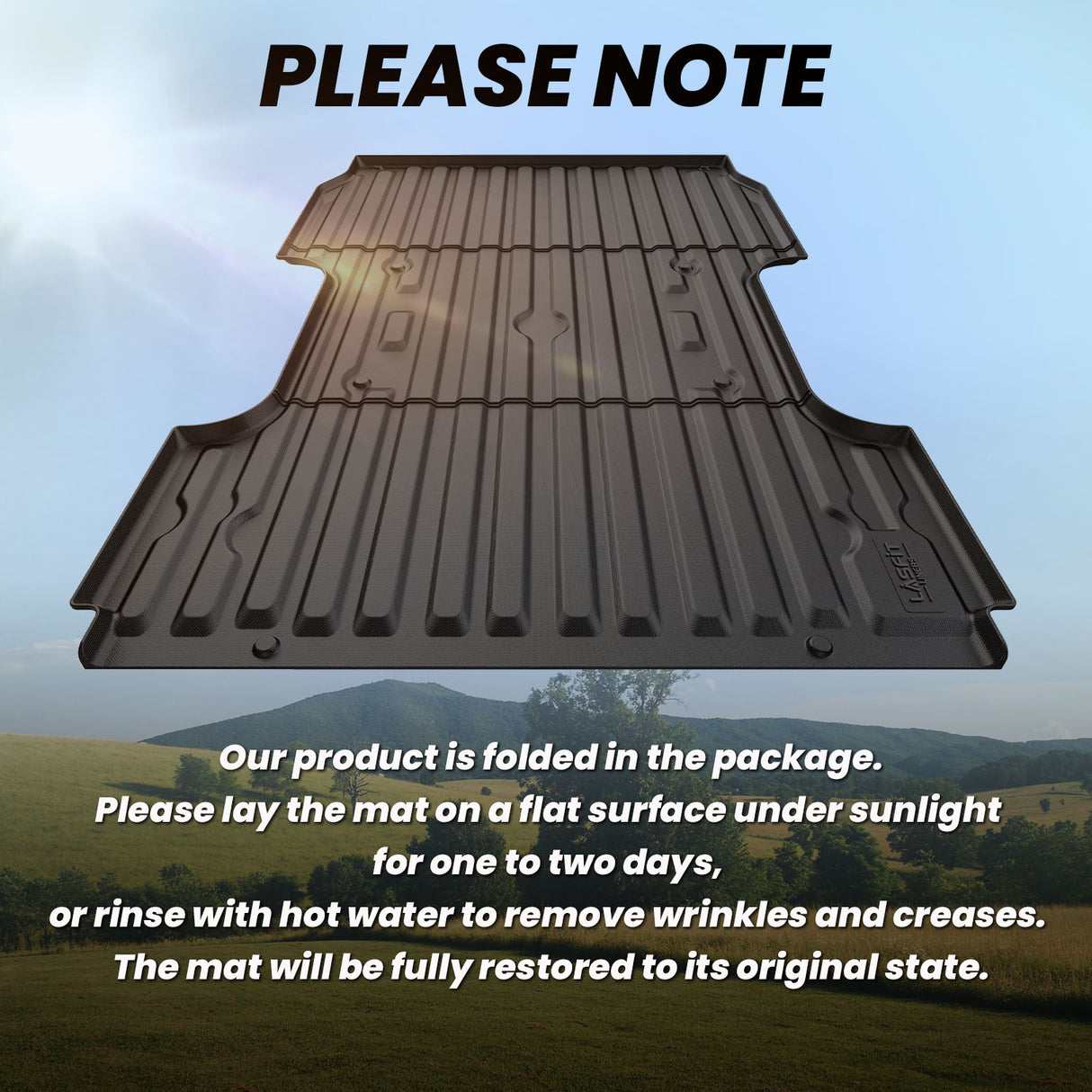 Fit for 2017-2026 Ford Super Duty 8.0FT Bed Mat Note