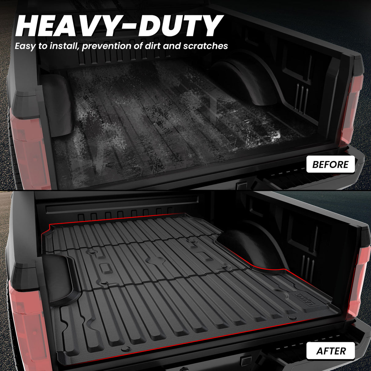 Fit for 2017-2026 Ford Super Duty 8.0FT Bed Mat Full Protection