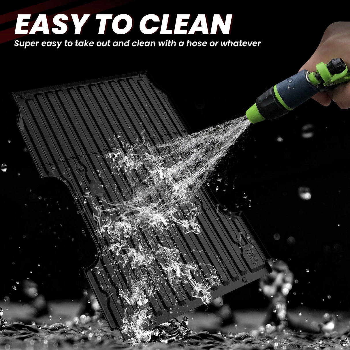 Fit for 2017-2026 Ford Super Duty 8.0FT Bed Mat Easy to Clean