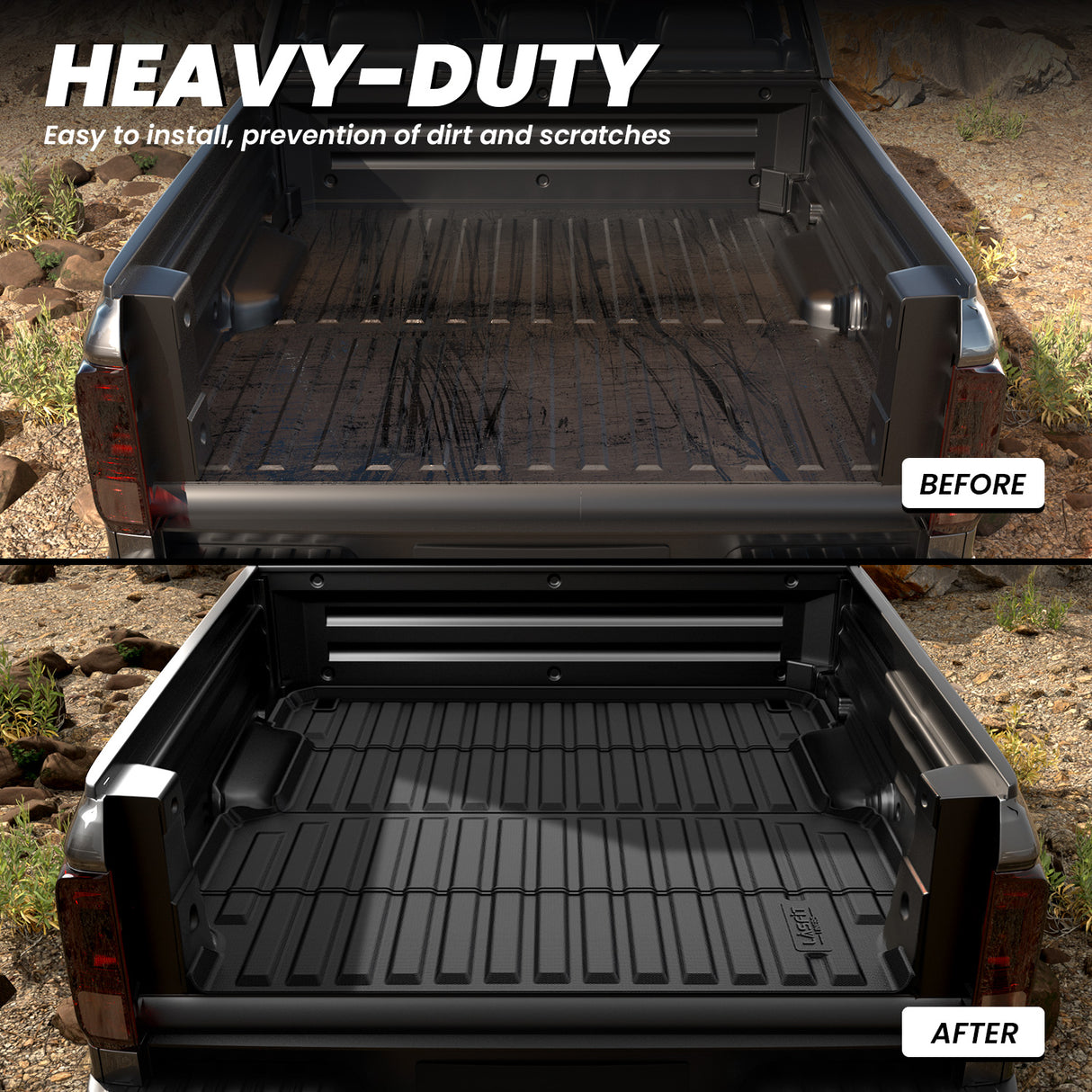 Fit for 2017-2026 Honda Ridgeline 5.3FT(64") Heavy Duty Truck Bed Mat Full Protection