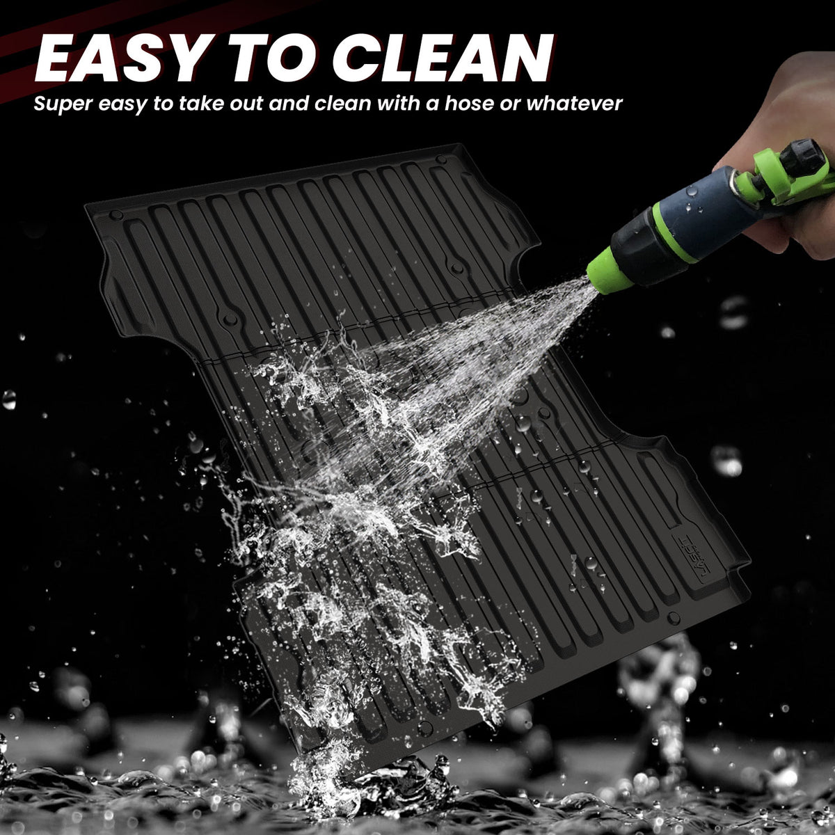 2017-2027 Ford F-250 F-350 F-450 F-550 6.75FT Bed Mat Easy to Clean