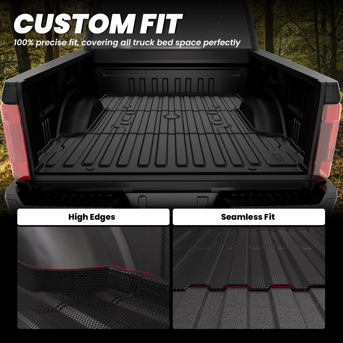 2017-2027 Ford F-250 F-350 F-450 F-550 6.75FT Bed Mat Custom Fit